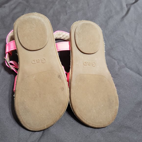 Pink Gap Sandals Size 8 Kids Two Tone Pink Adjustable Buckle - Picture 4 of 4